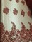 1 Yard Burgundy French Floral Mesh Lace Fabric for Bridal Gowns and Décor 50/54 Inch Width